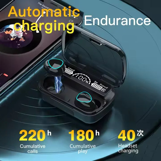 M10 Wireless Earbuds | Hi-Fi Sound, Sports & Gaming, Power Bank Case
