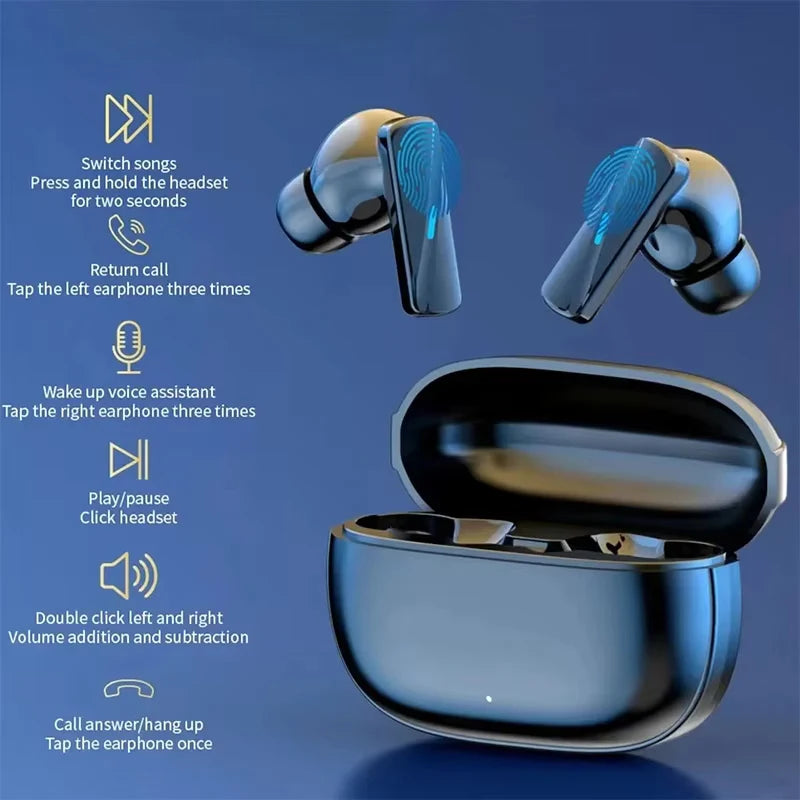 TWS Bluetooth 5.3 Earbuds | Noise Cancelling, HD Sound, In-Ear Mic